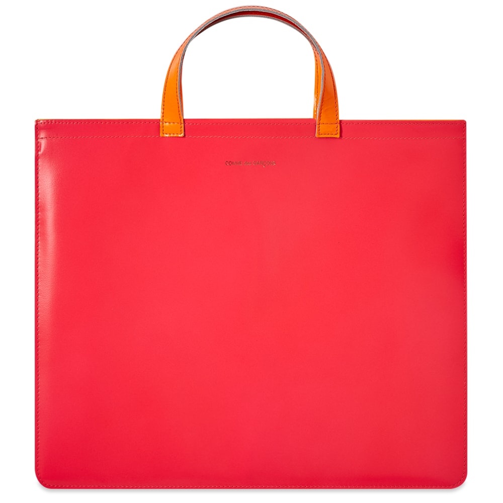 Comme des Garcons Super Fluro Leather Tote Bag - 1