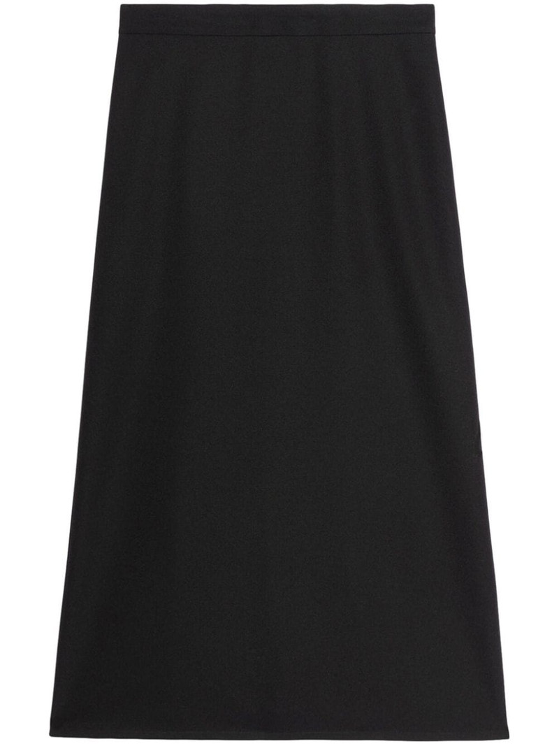 A-line flared wool skirt 1