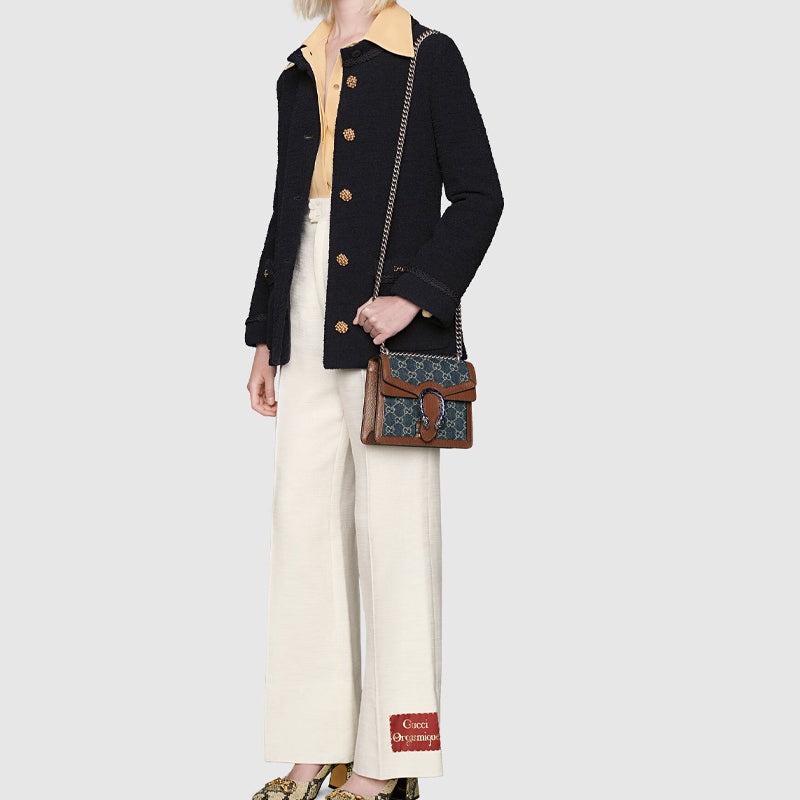 (WMNS) Gucci Dionysus Single Shoulder Bag Mini Blue/Brown 421970-2KQFN-4483 - 9