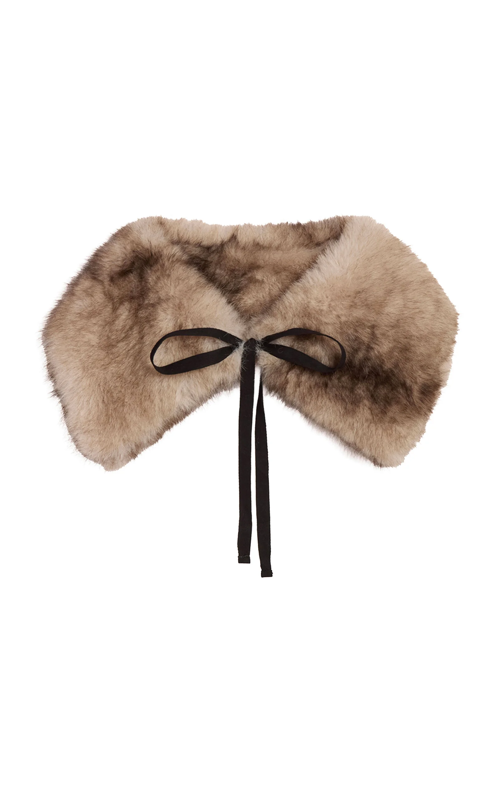 Eliza Faux Mink Fur Collar - 1