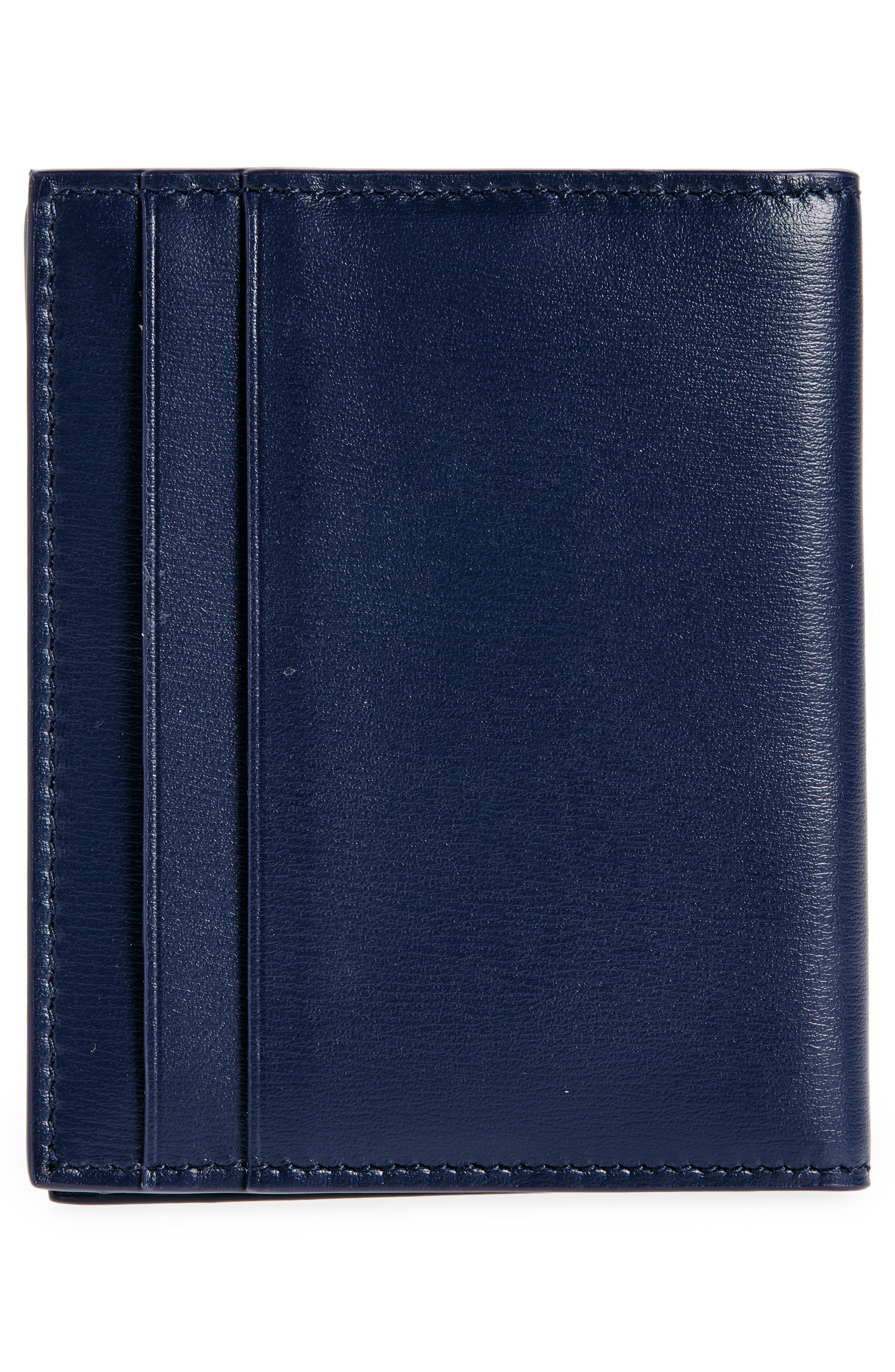 FERRAGAMO Classic Tall Leather Bifold Wallet in Midnight at Nordstrom - 3