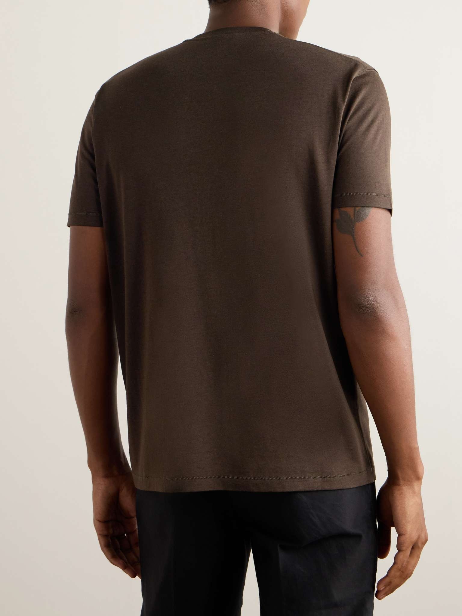 Lyocell and Cotton-Blend Jersey T-Shirt - 4