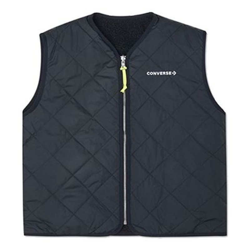 (WMNS) Converse Sherpa Reversible Vest 'Black' 10020286A02 - 1