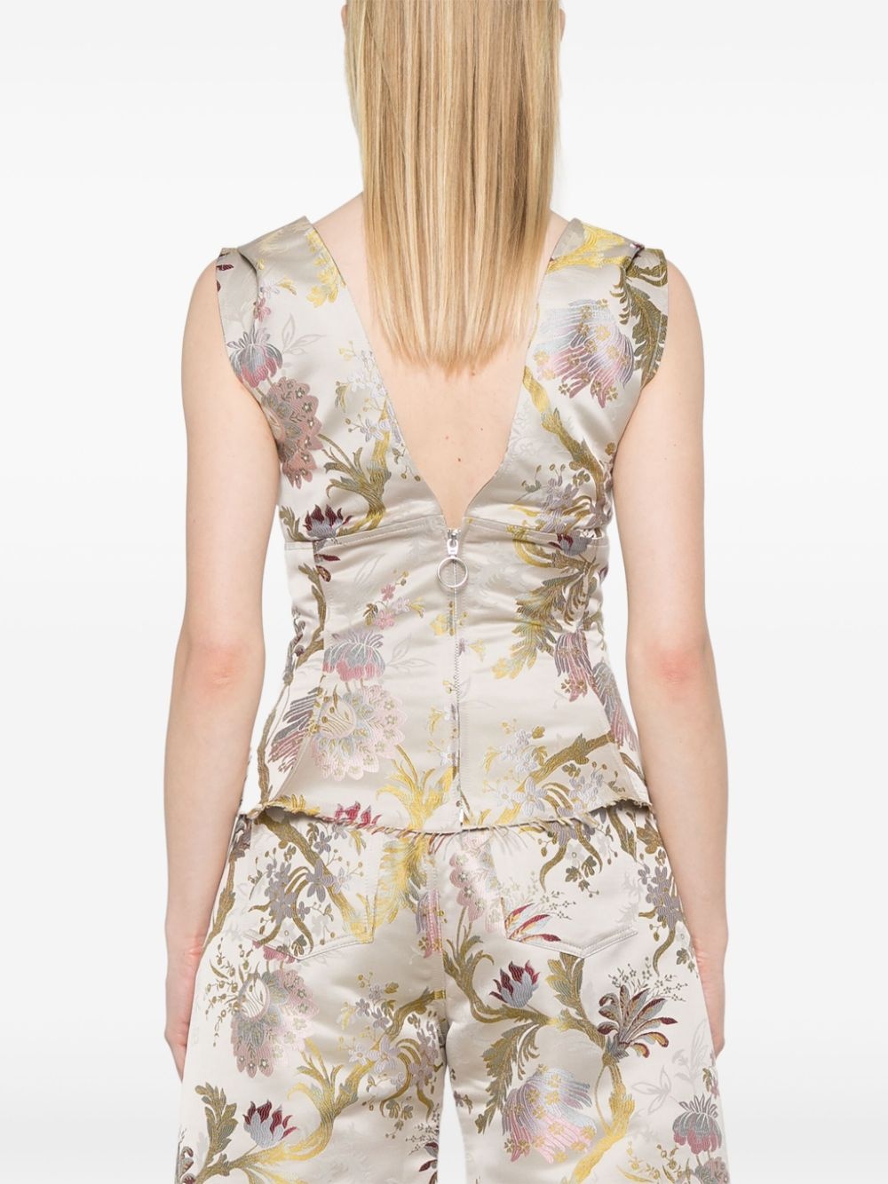 brocade-jacquard top - 4