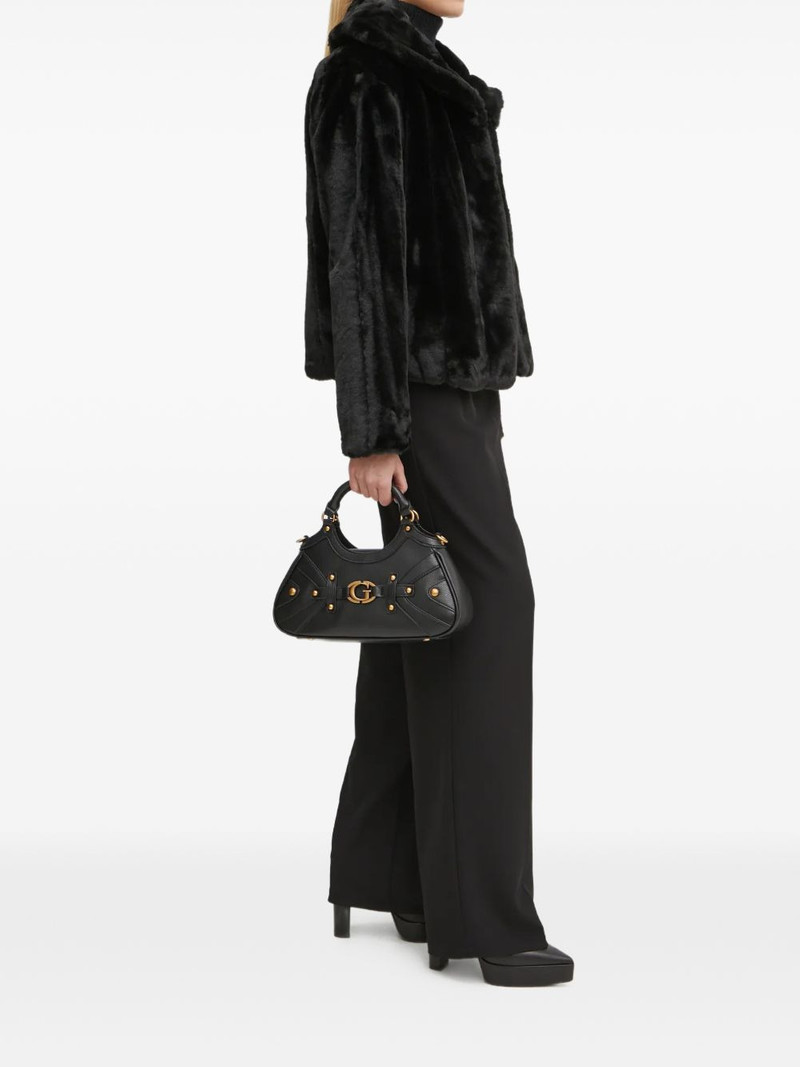 GUESS USA shawl-collar faux-fur jacket outlook