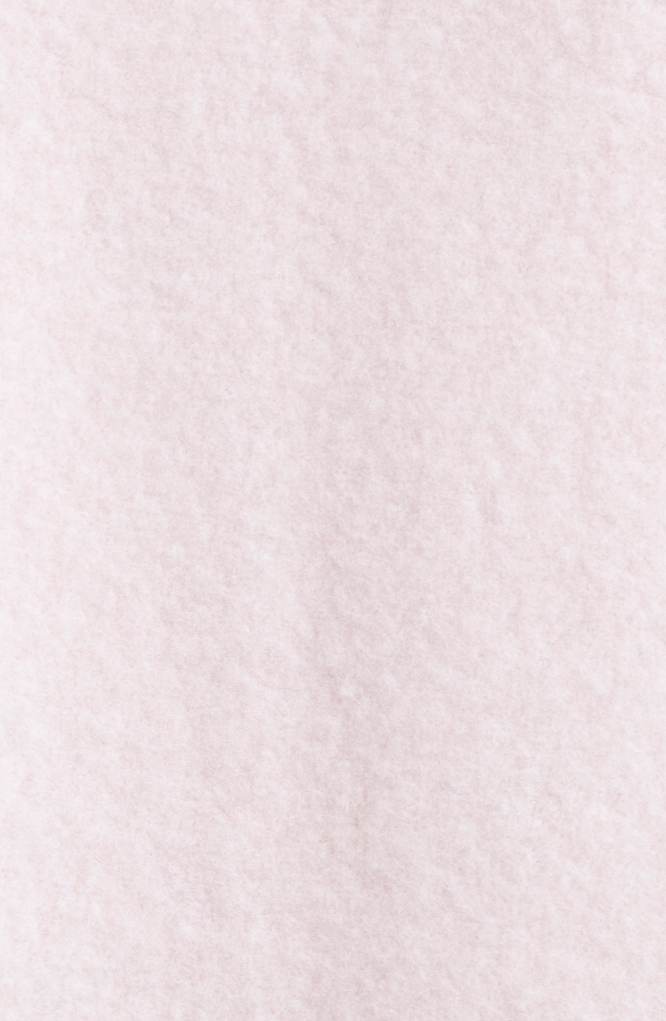 Thom Browne Wool Fleece Full Zip Hoodie in Light Pink at Nordstrom - 6
