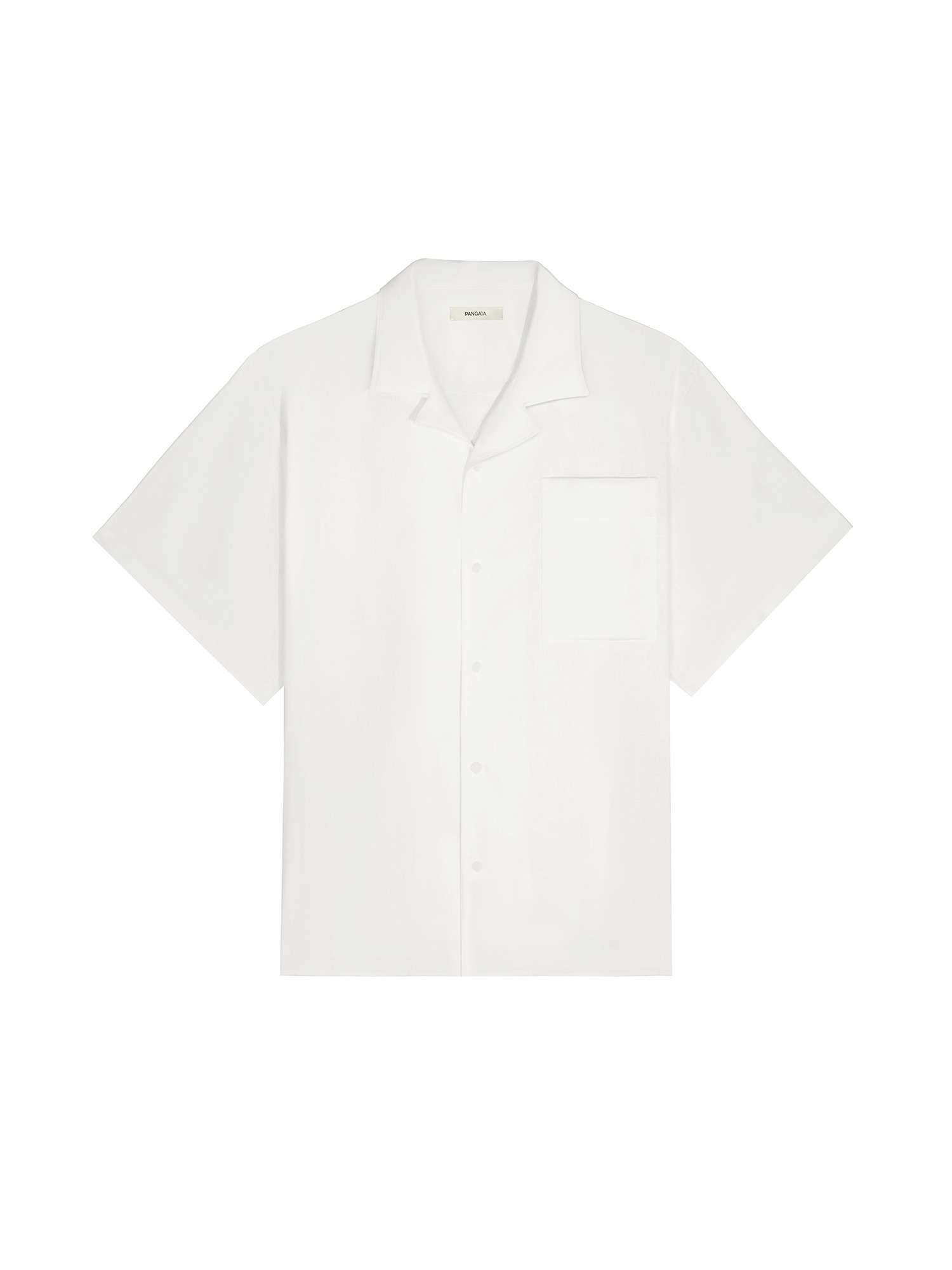 Womens DNA Aloe Linen Camp Collar Shirt - Off-White - 1