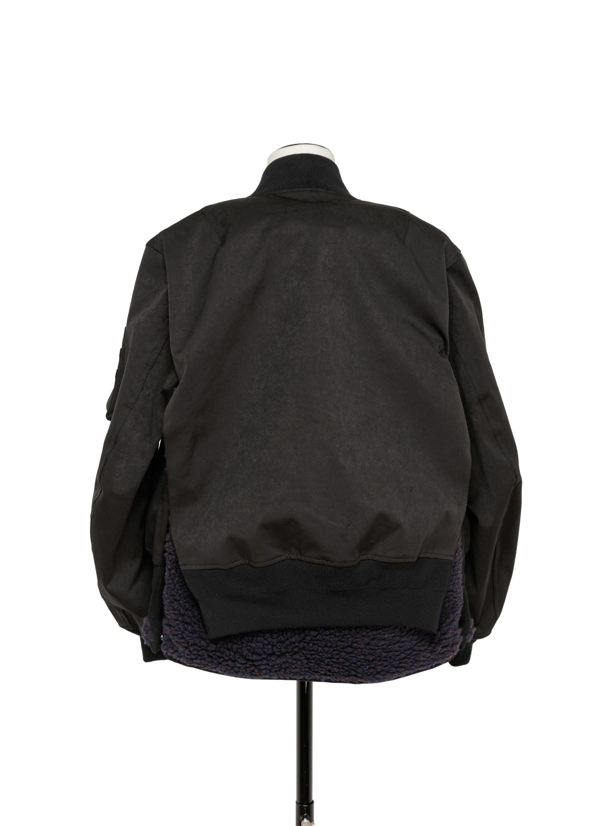 Faux Suede Mix Blouson - 2