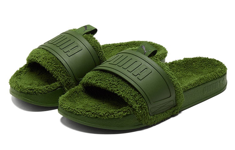 PUMA Leadcat Ylm Slide Winter Slipper Green 384411-03 - 3