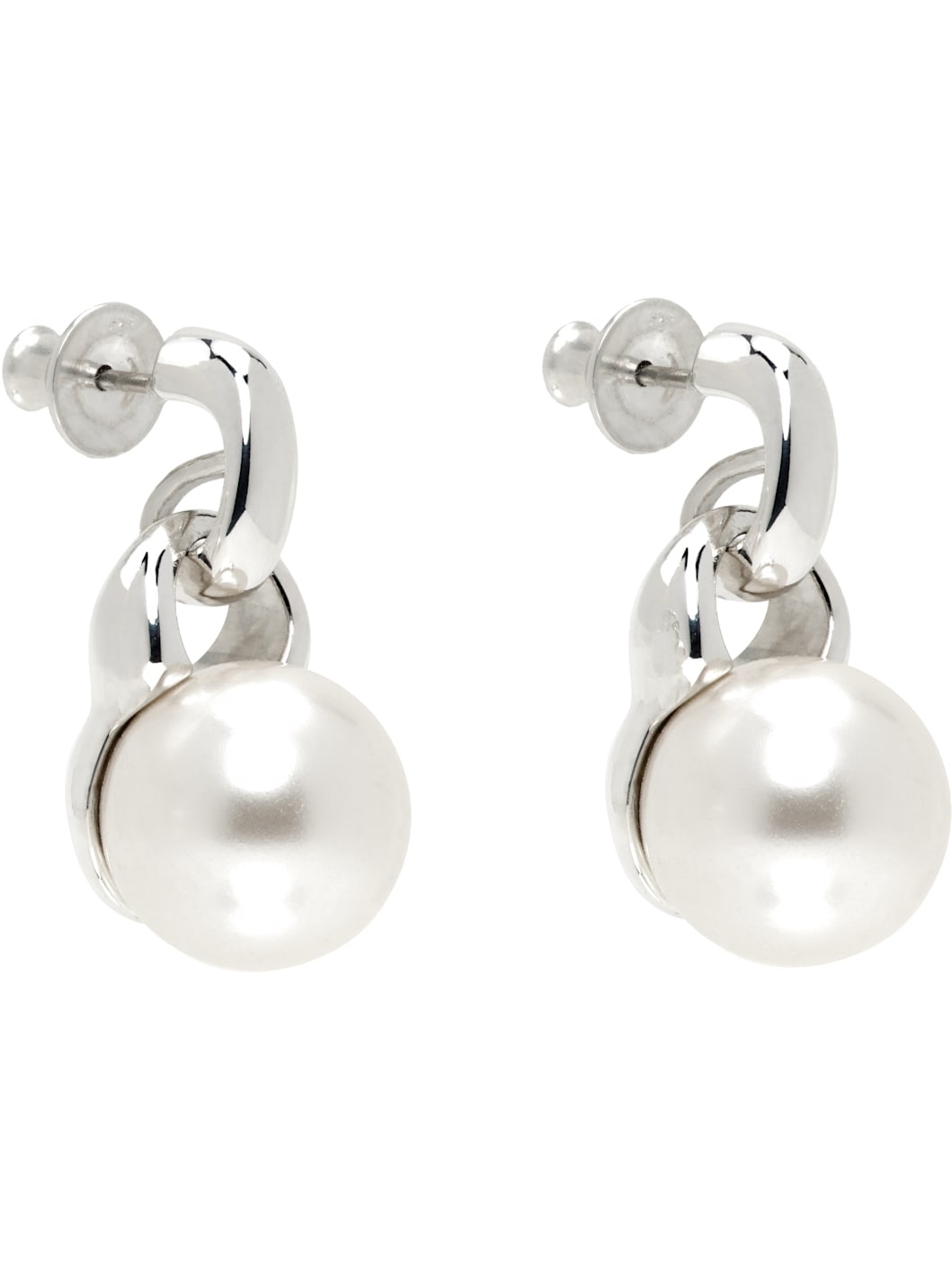 Silver Everyday Pearl Earrings - 2