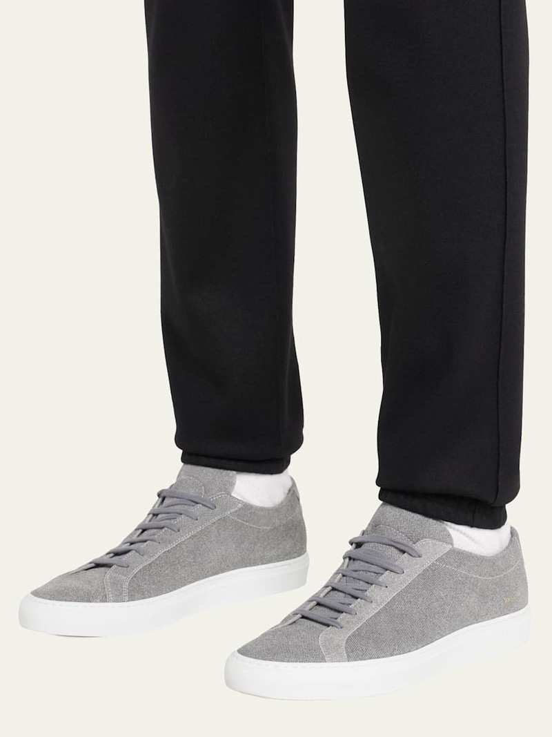 Common Projects x B.shop Men’s Achilles Patterned Suede Low-Top Sneakers outlook