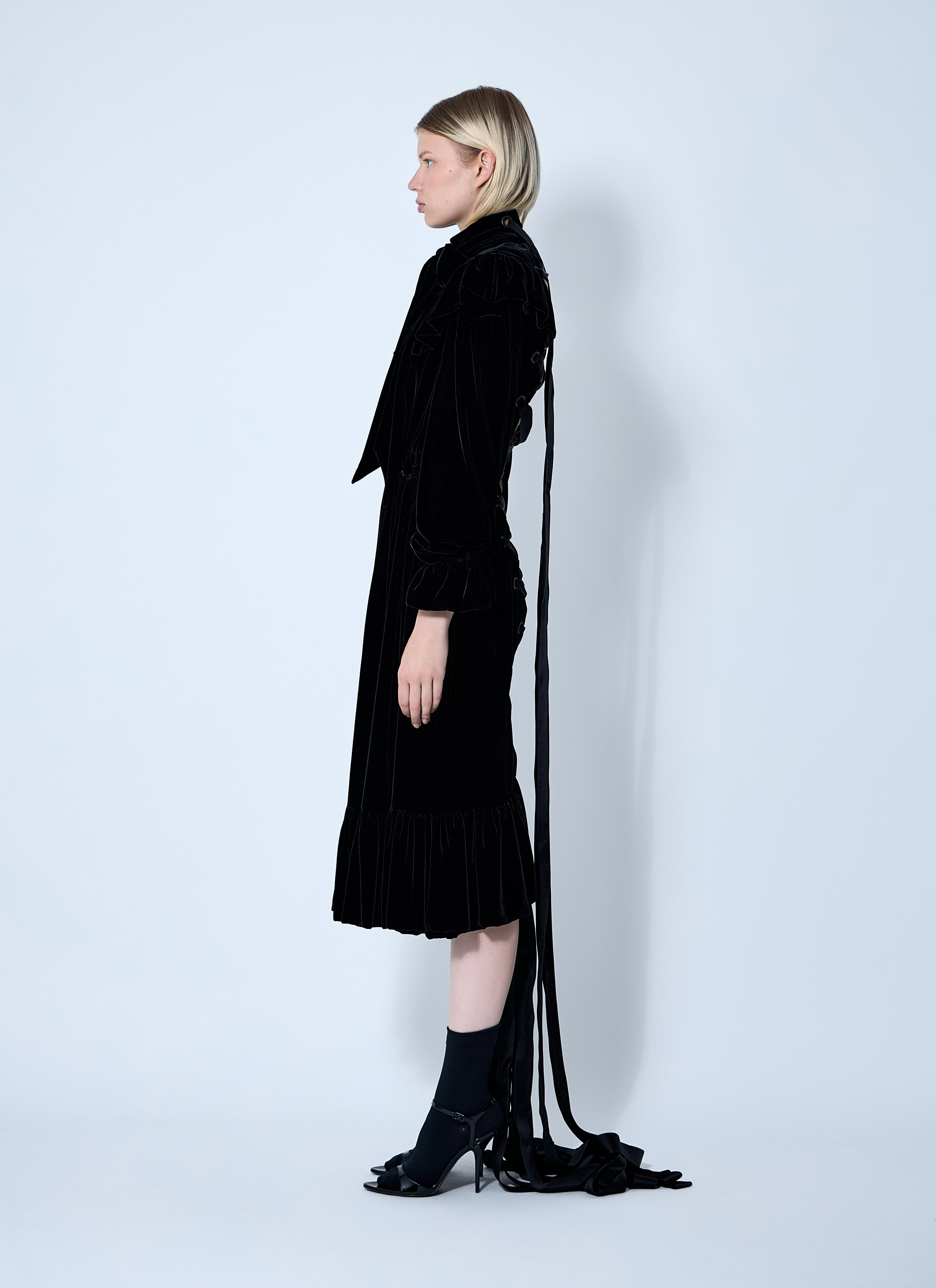 Balenciaga Women Lace-Up Dress - 3