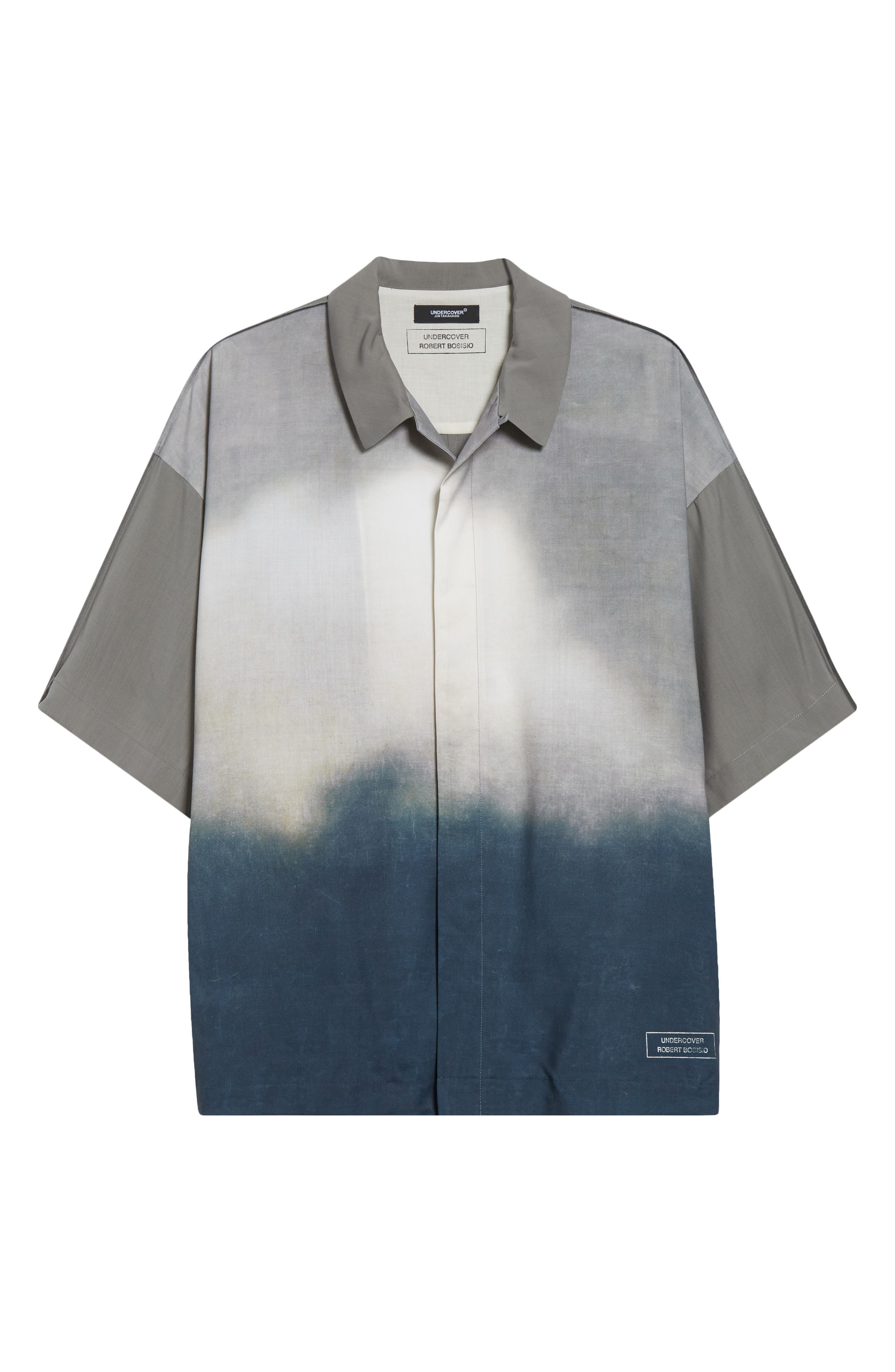 Undercover Robert Bosisio Wool Camp Shirt in Gray Base at Nordstrom - 1