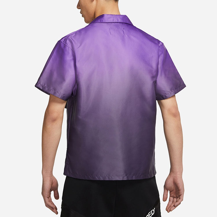 Air Jordan 23 Engineered Gradient Big Pocket Breathable Short Sleeve Shirt Purple CZ4821-578 - 4