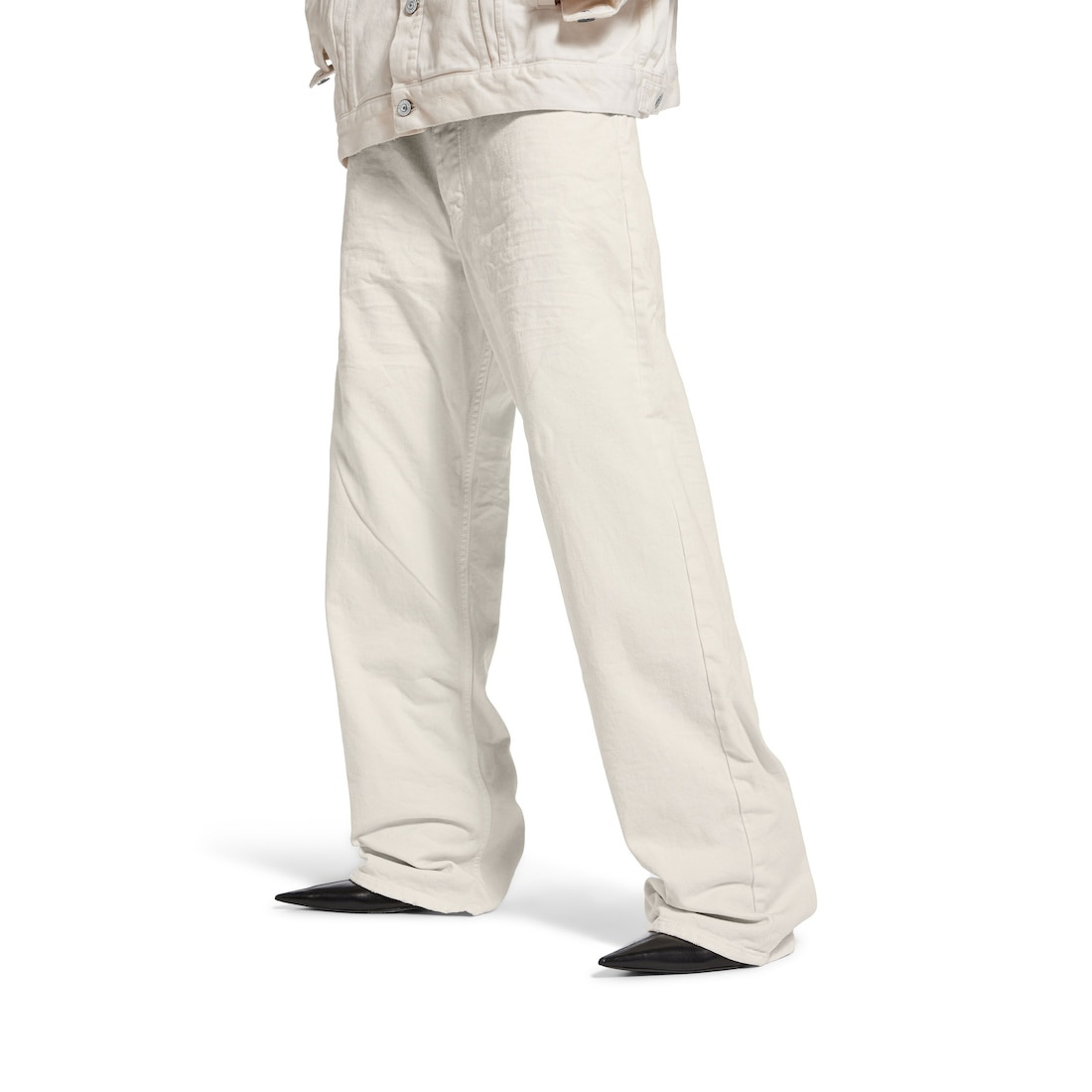Women's Loose Fit Pants in White - 5
