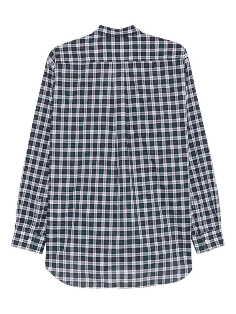 Comme Des Garçons plaid-pattern pocket shirt outlook