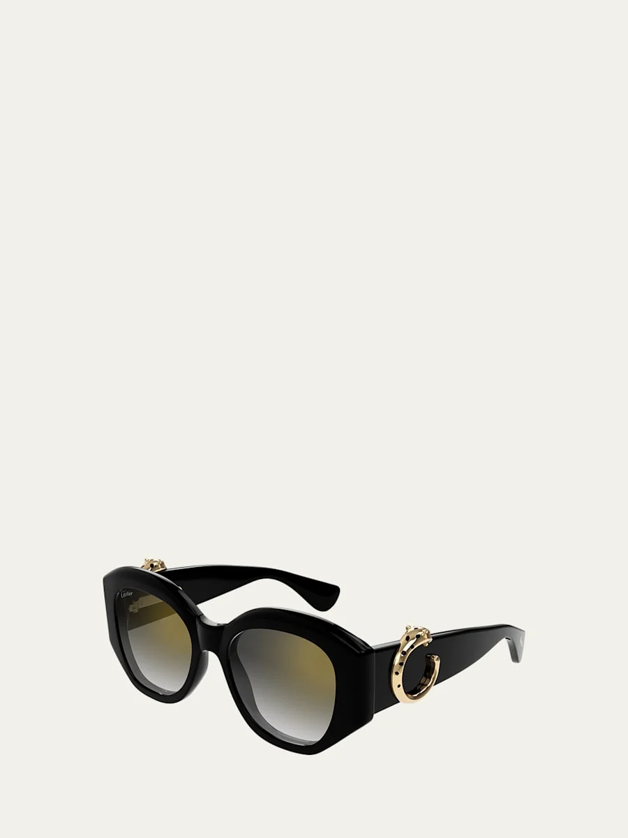 C-Logo Acetate Butterfly Sunglasses - 1