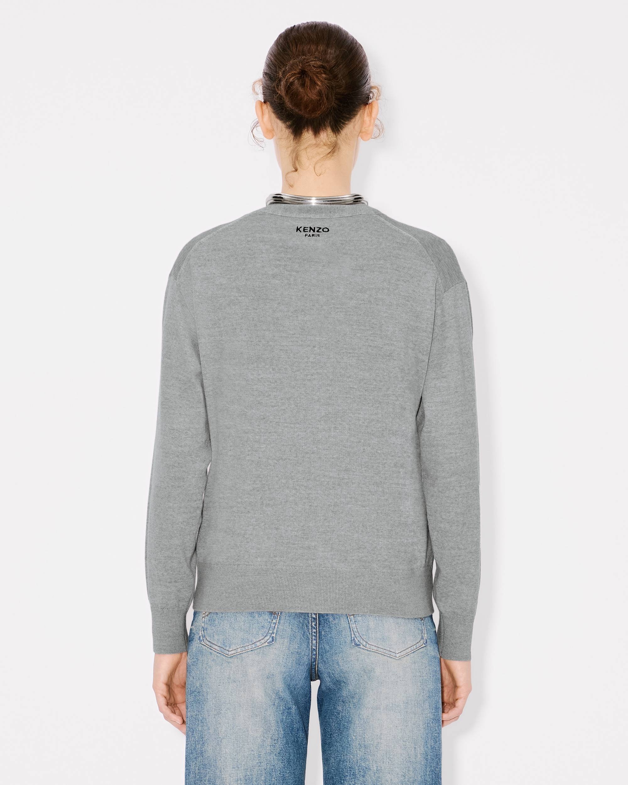 'KENZO Pop' embroidered cardigan in merino wool - 4