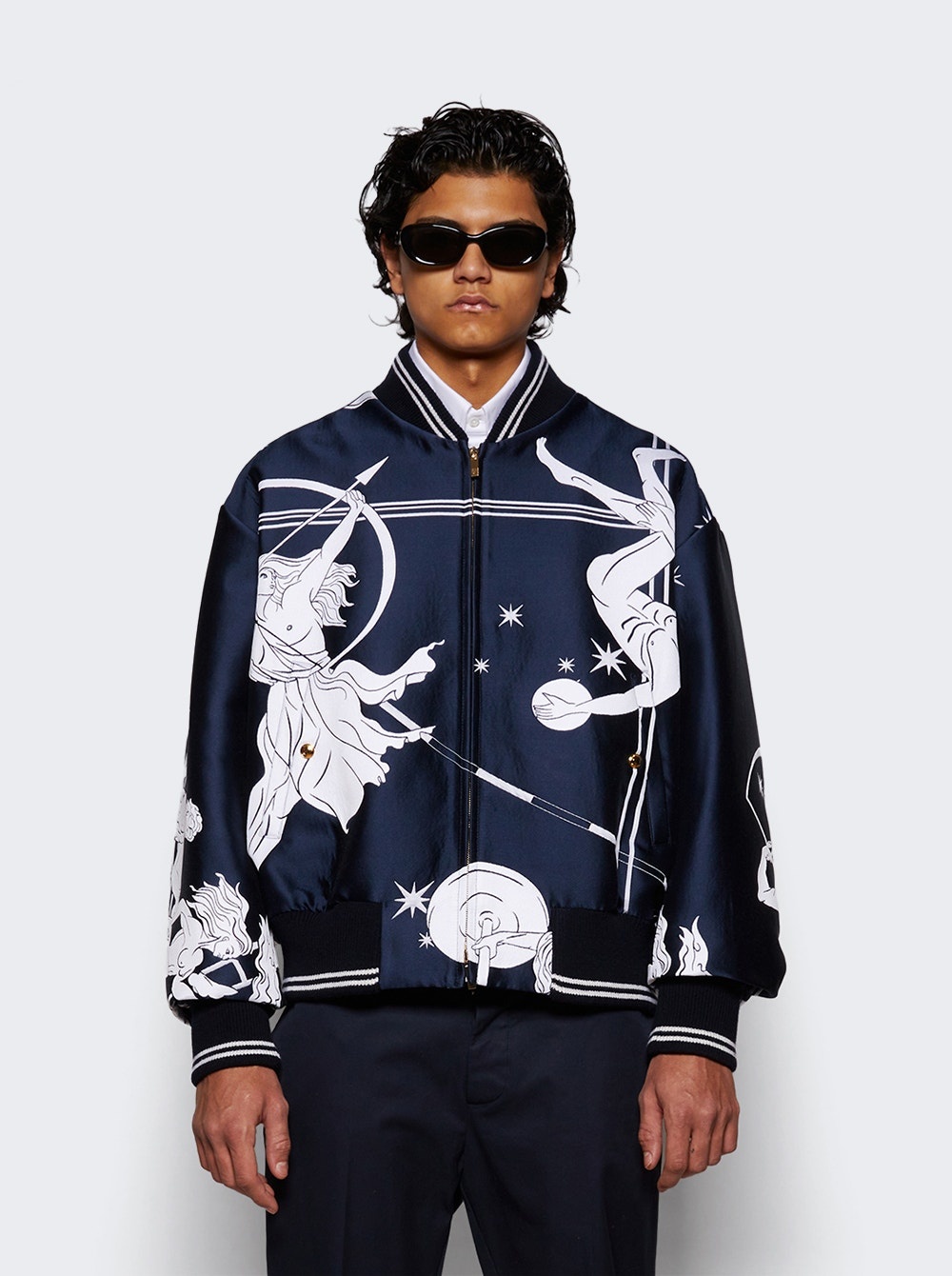 Olympic Constellation Scuba Jacquard Jacket Navy - 3