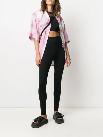 KENZO crisscross logo print leggings outlook