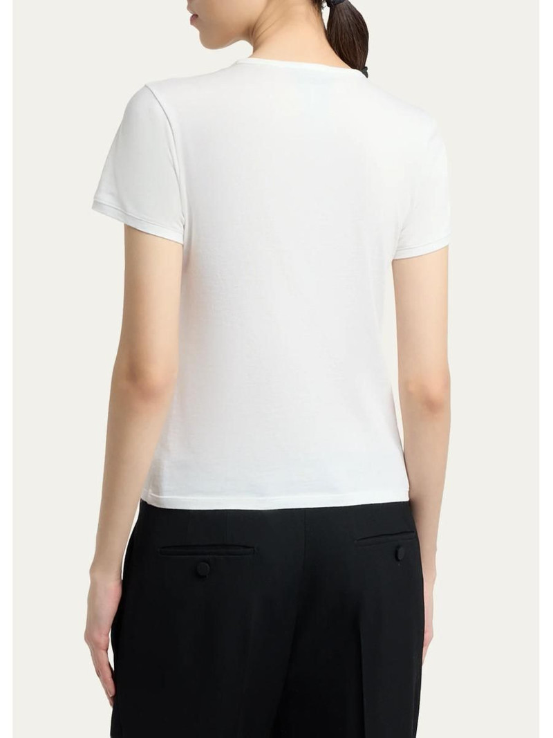Cotton Jersey Fitted Short-Sleeve T-Shirt 3