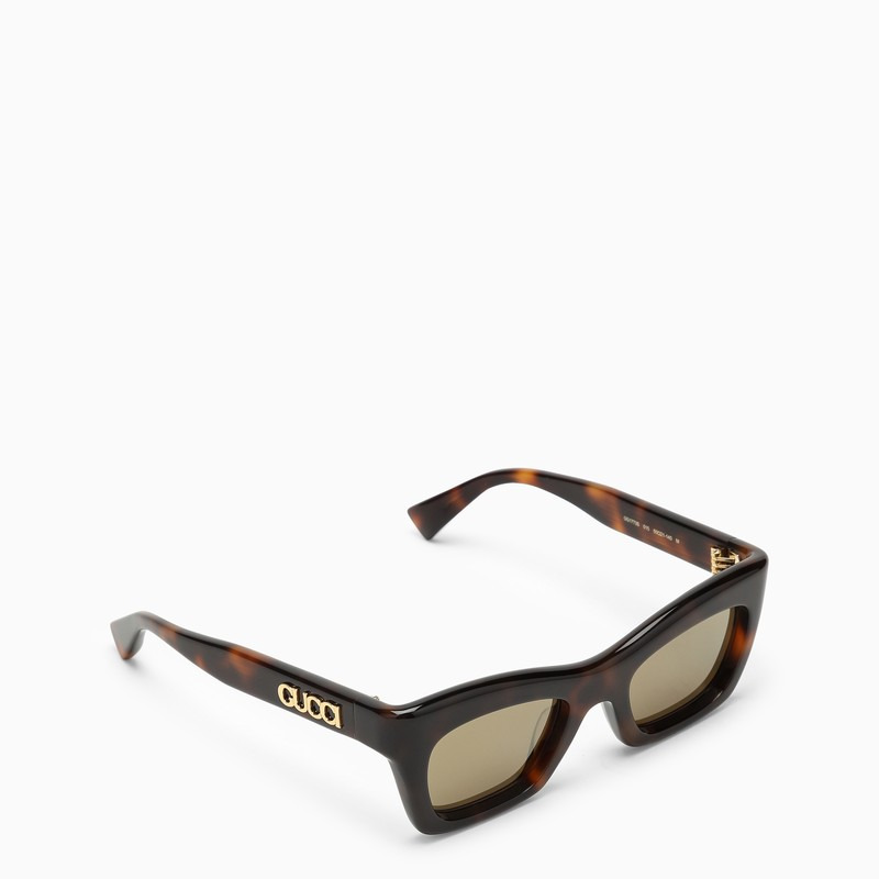 Gucci Tortoiseshell Rectangular Acetate Sunglasses Women - 2