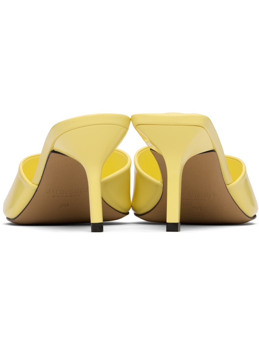Yellow 'The Cubisto' Mules - 2