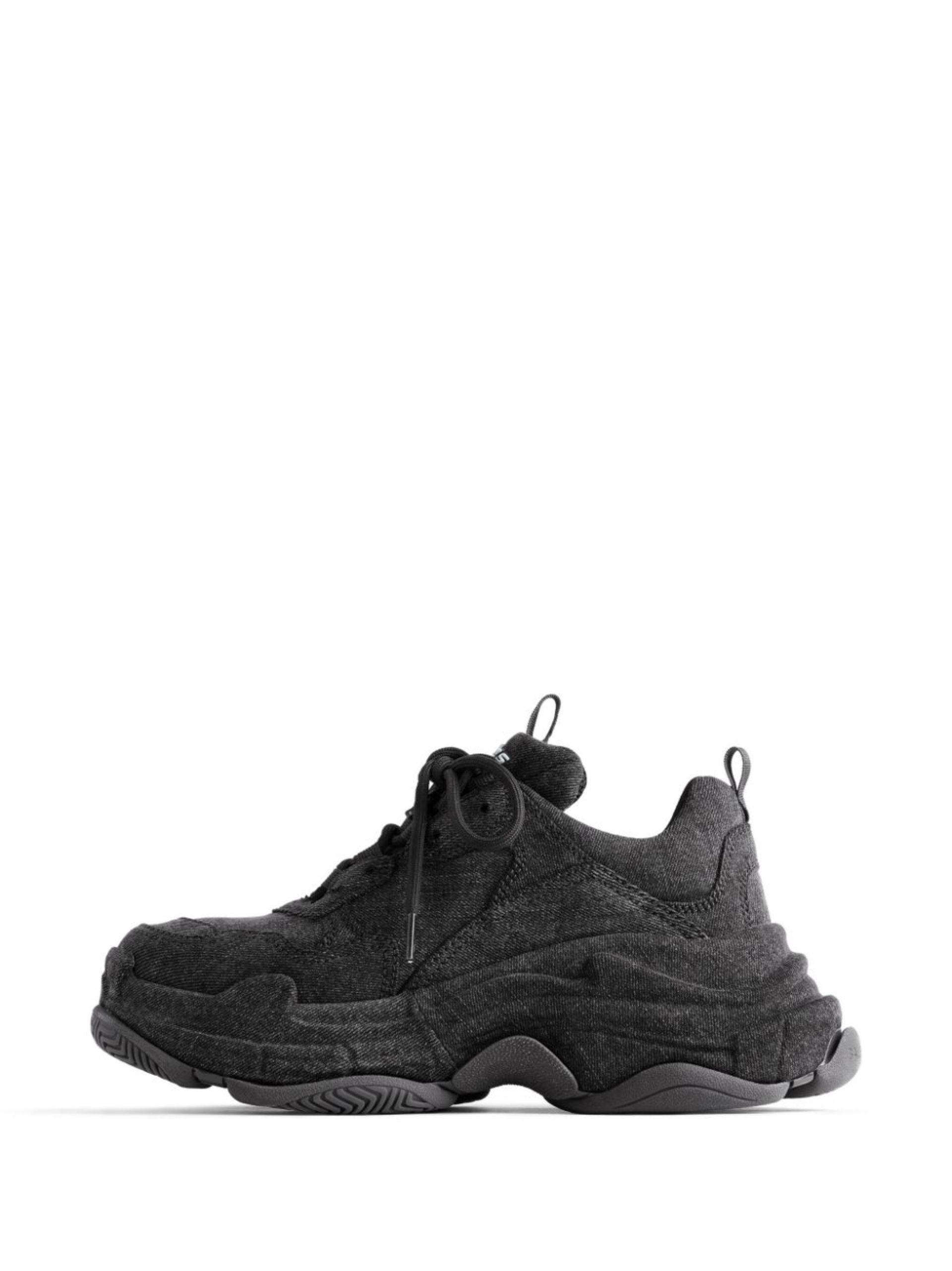 black Triple S denim sneakers - 5