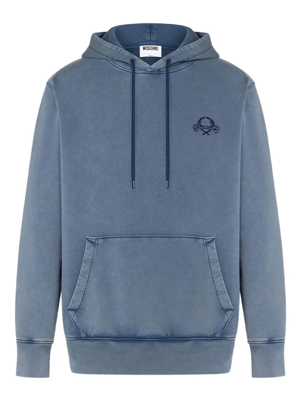 logo-embroidered hoodie - 1