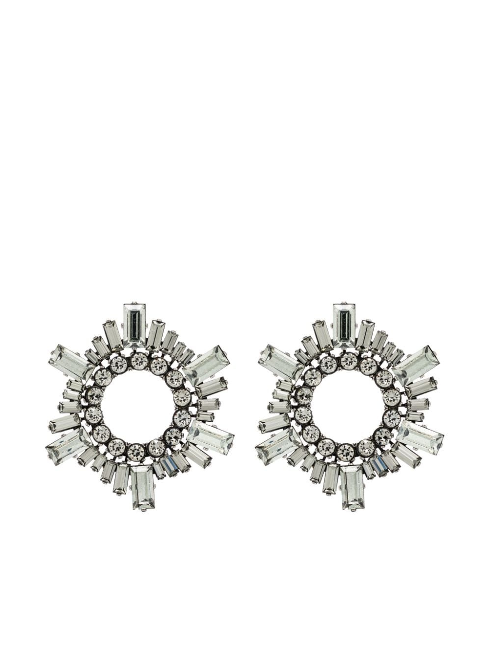 Begum crystal-embellished earrings - 1