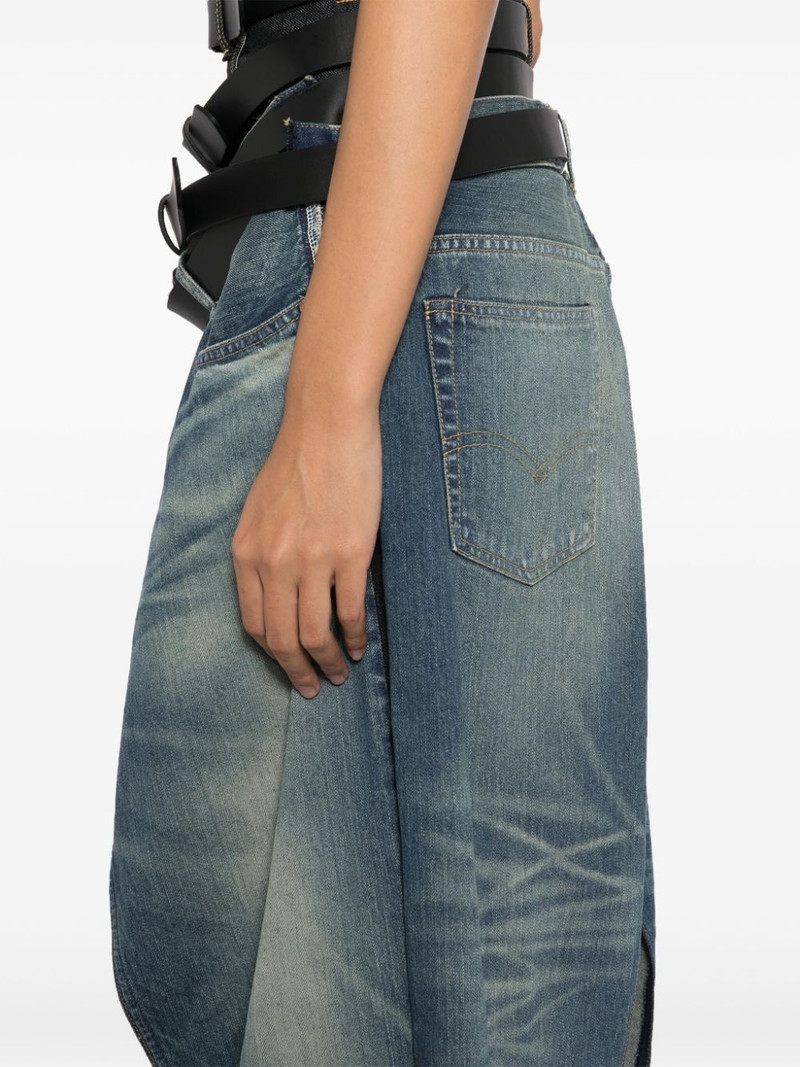 x Levi's multi-belt panelled jeans 5