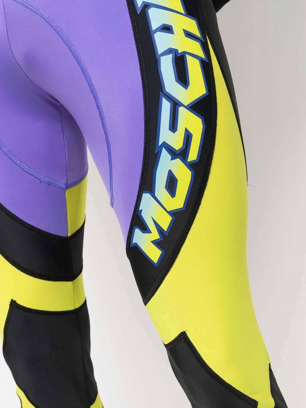 color-block logo leggins - 5