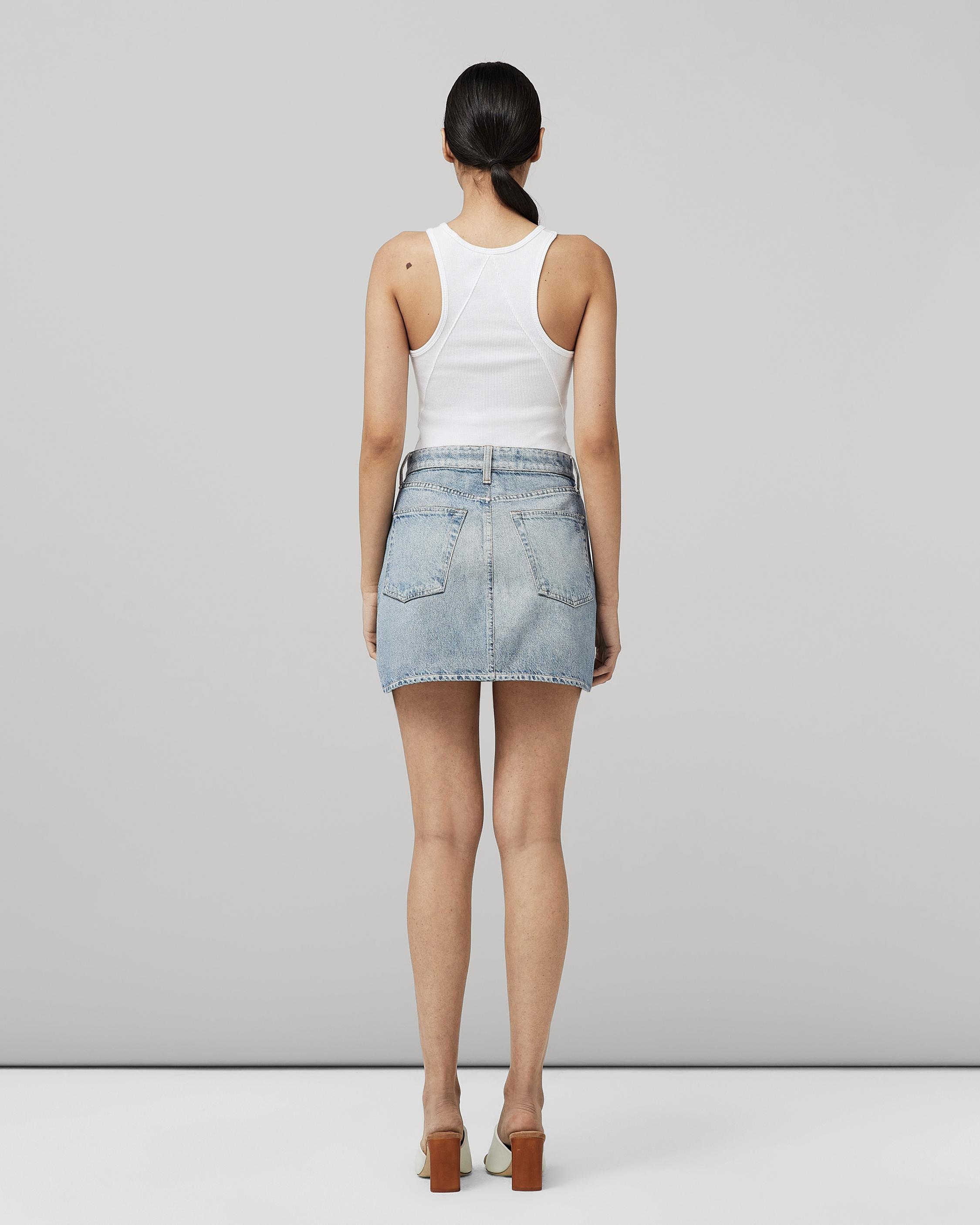 Canvas Miramar Mini Skirt
Trompe L'oeil Cotton Skirt - 5