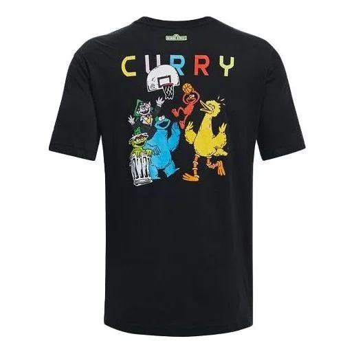 Armour Curry Sesame Street 그래픽 티의 밑에 1366621-001 - 1