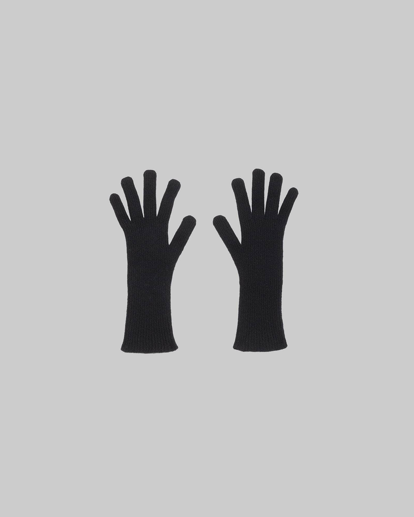 Ribbed Gloves - Recycled Cashmere Rib - 5