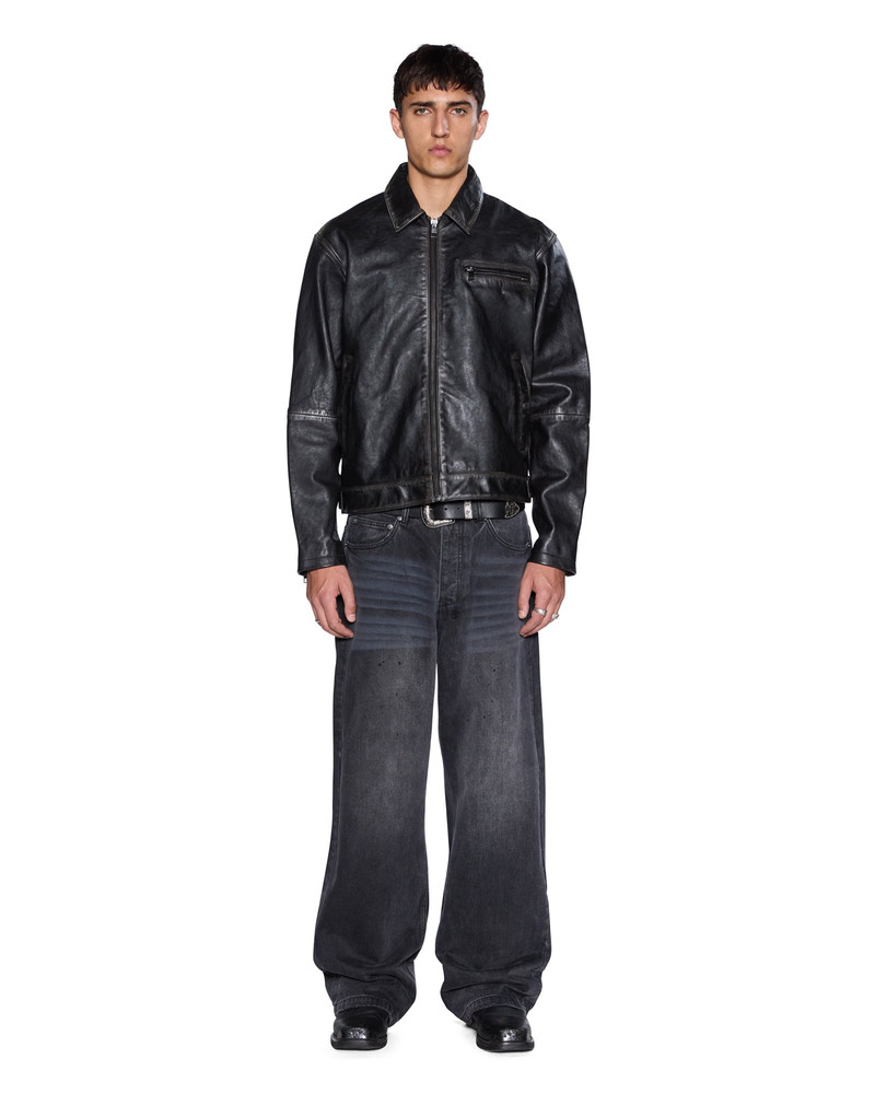 Ksubi ELDORADO LEATHER JACKET BLACK outlook