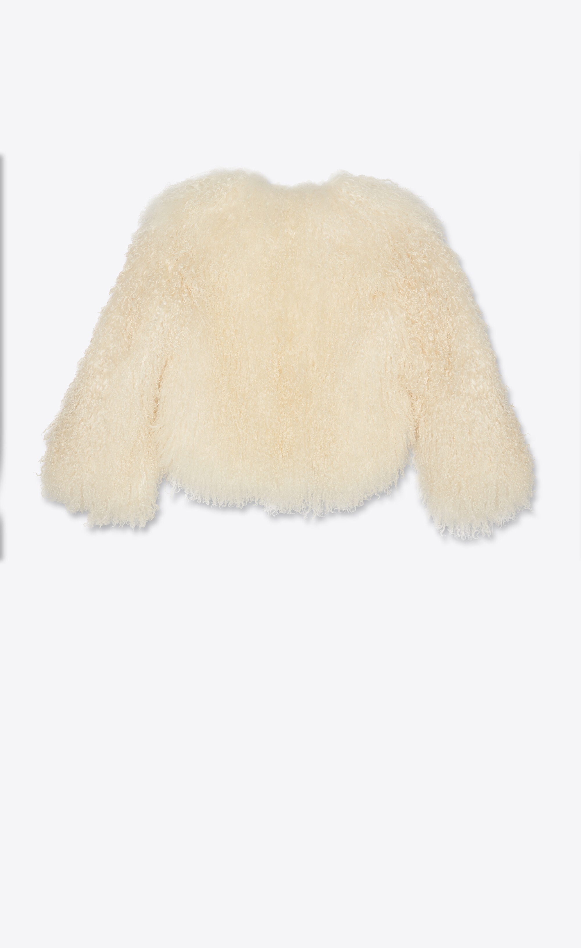 short jacket in mongolian goat hair - 2