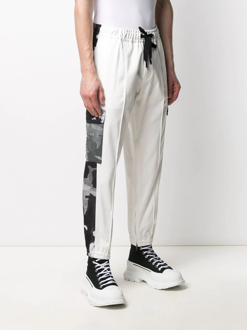 camouflage-print panelled track pants - 3