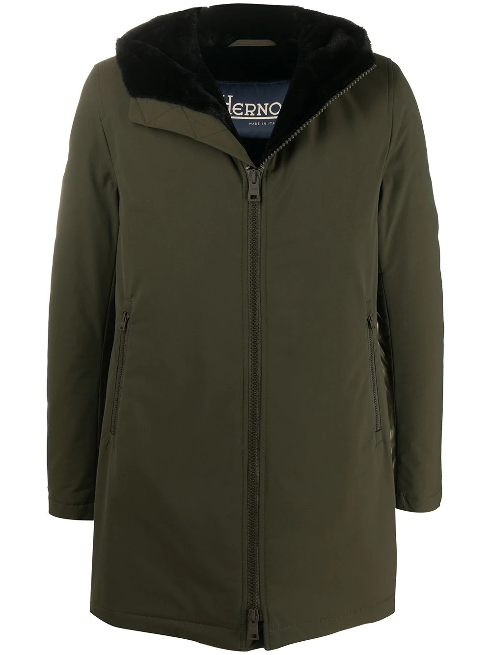 short hooded coat - 1