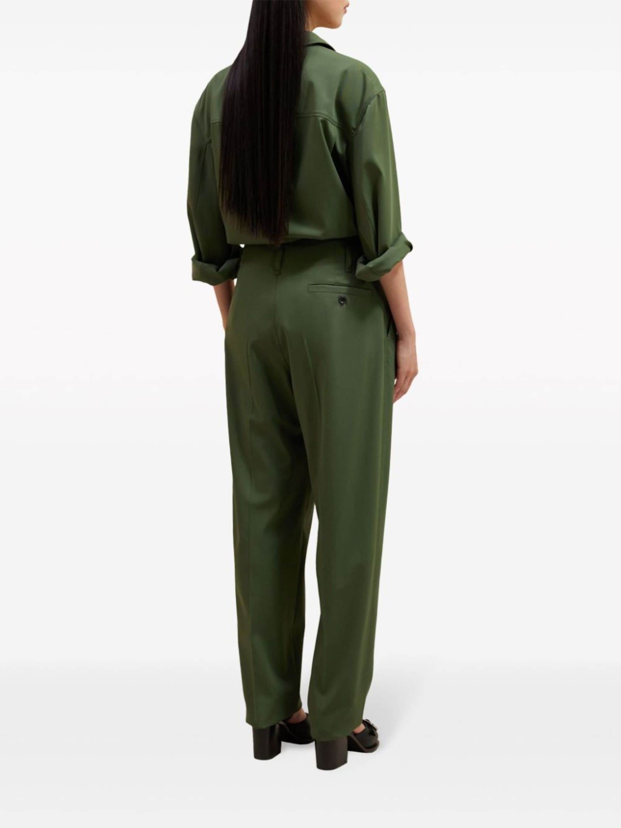 pleated tapered trousers - 3