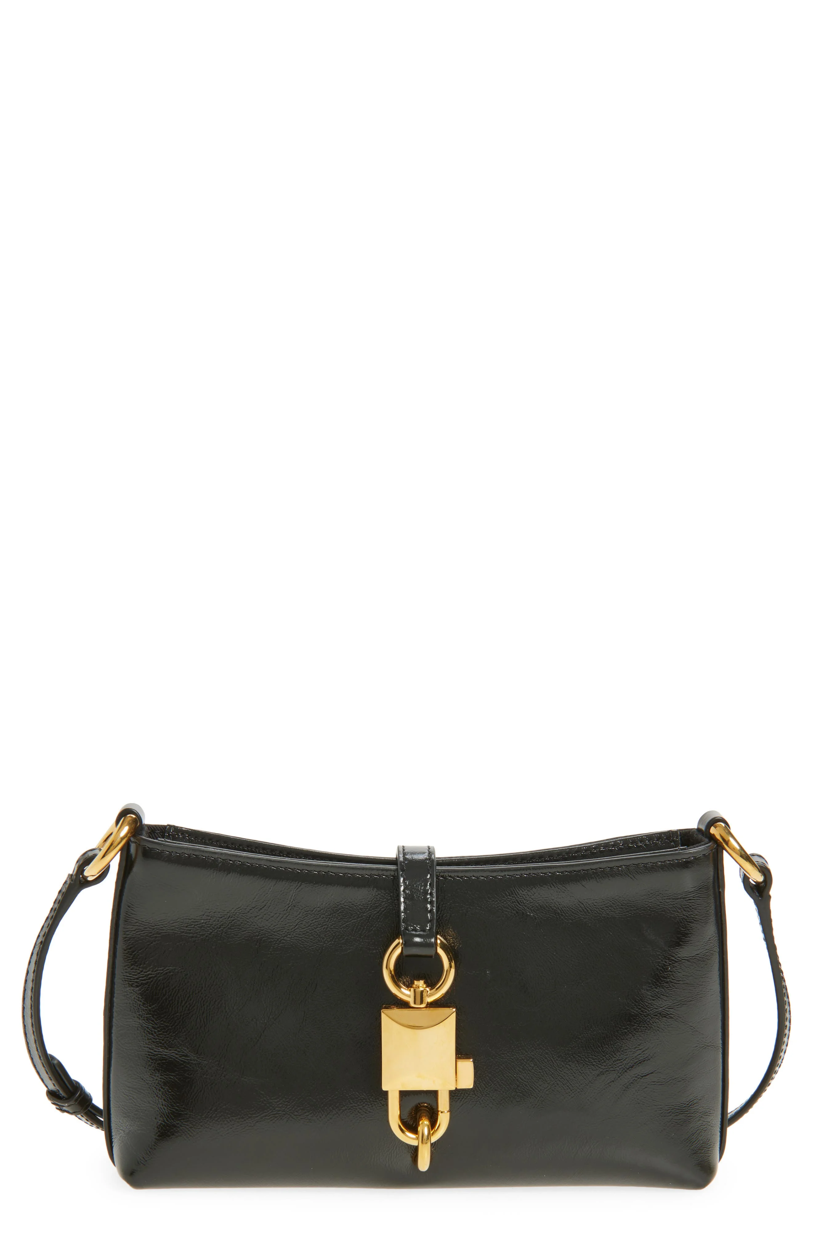 Dolce&Gabbana Sicilian Street Lock Leather Shoulder Bag in 80999 Nero at Nordstrom - 1