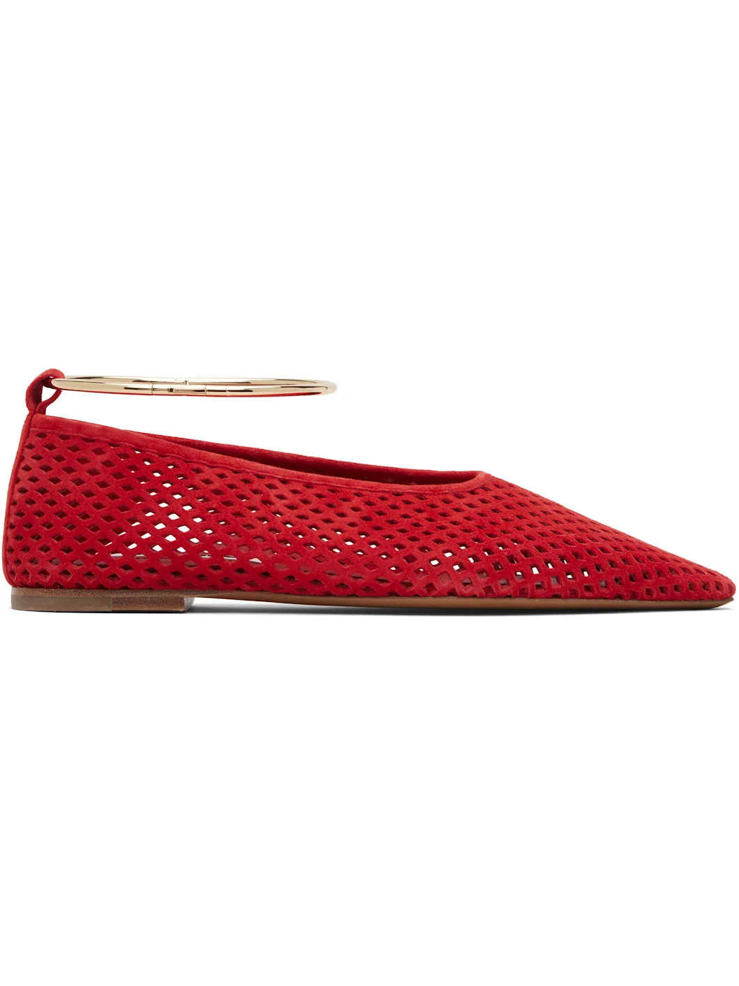 Red Ring Ballerina Flats - 1