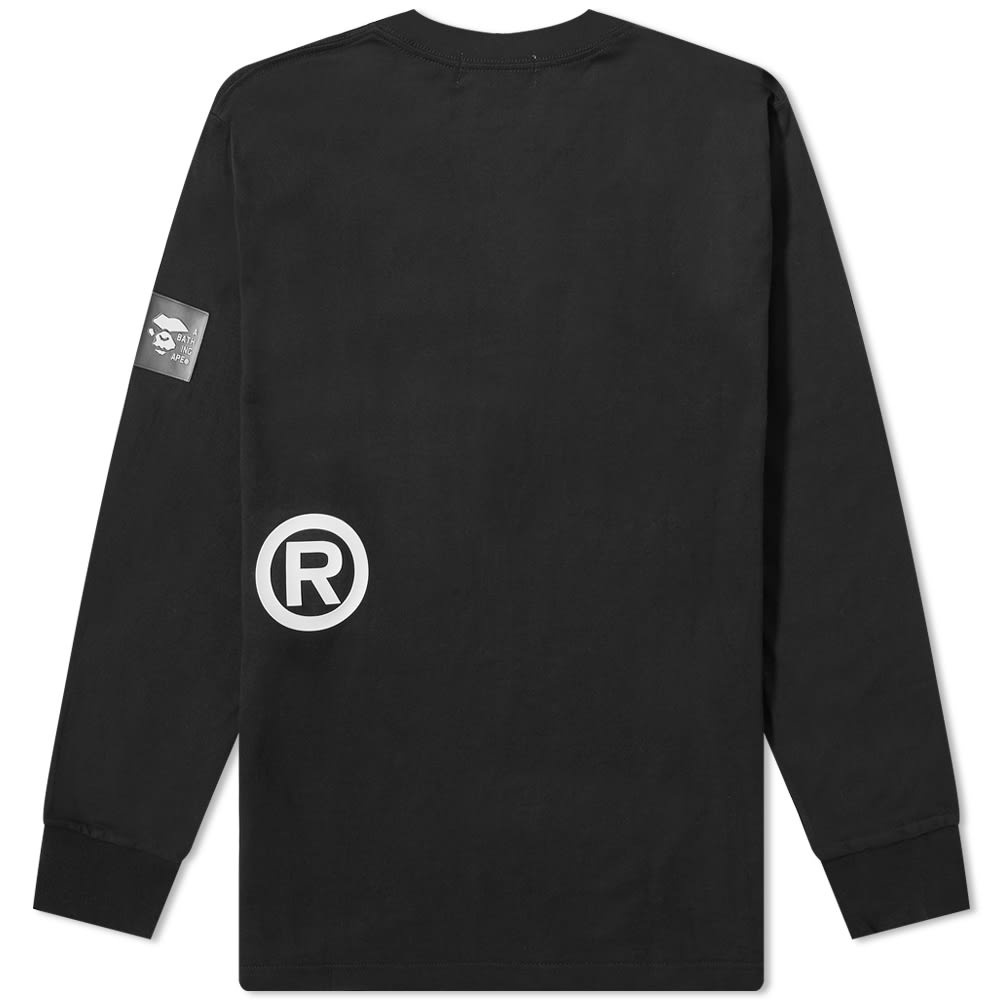 A Bathing Ape Long Sleeve Side Zip Tee - 2