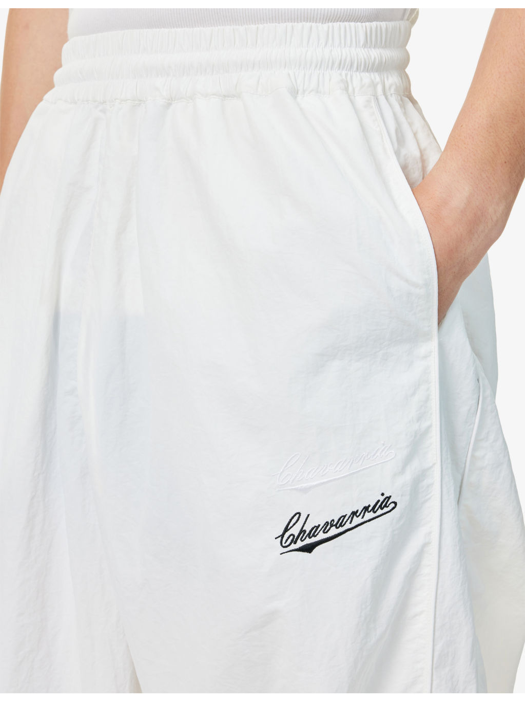 Bad Boy Embroidered-Logo Nylon Tracksuit Bottoms - 5