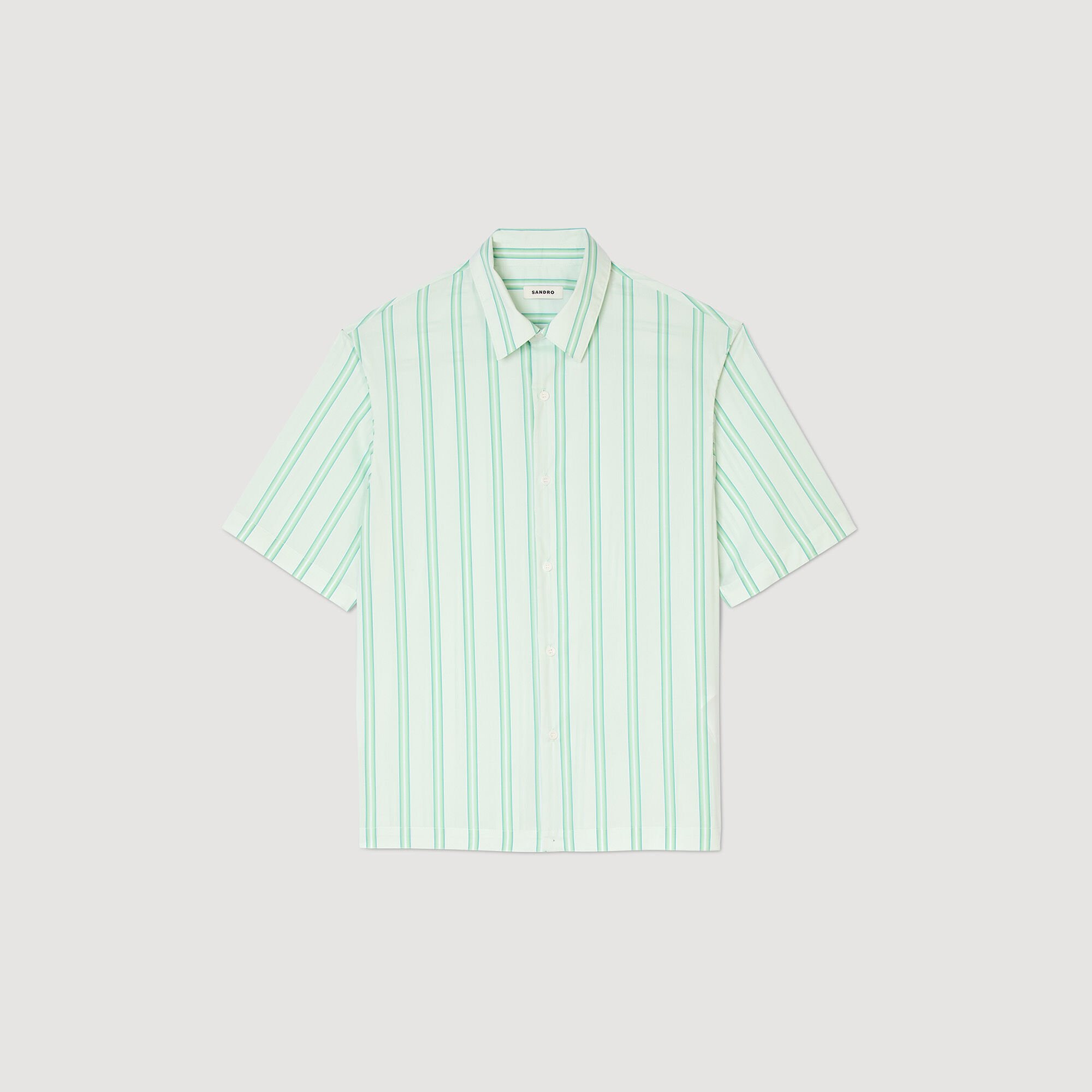 STRIPY SHORT-SLEEVED SHIRT - 1