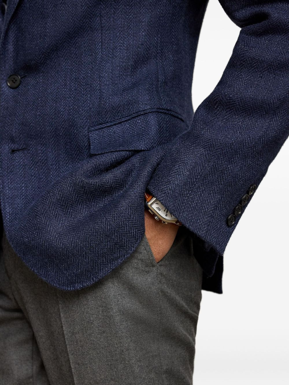 herringbone blazer - 5