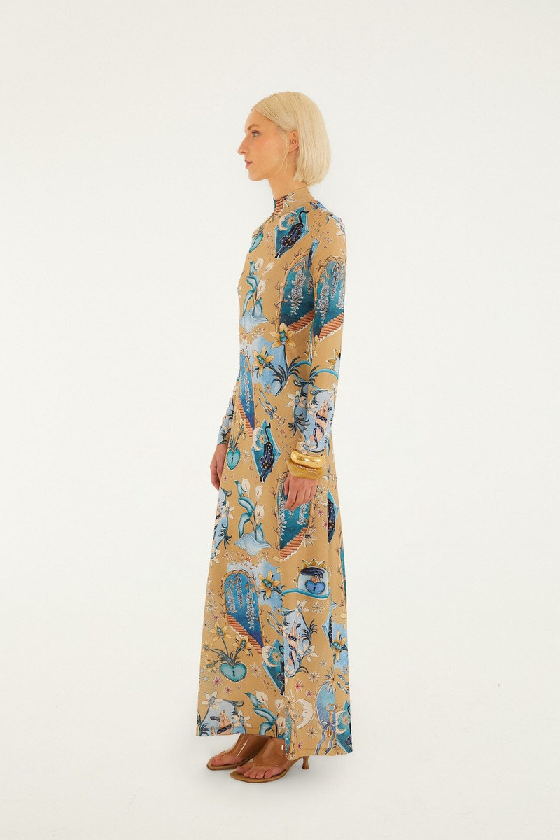 Sand Mystical Long Sleeve Maxi Dress 4