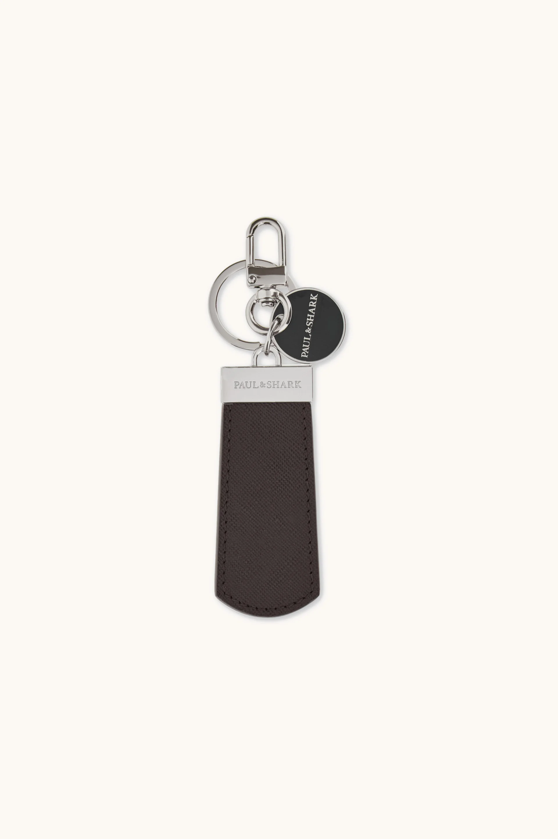 SAFFIANO LEATHER KEYRING - 1