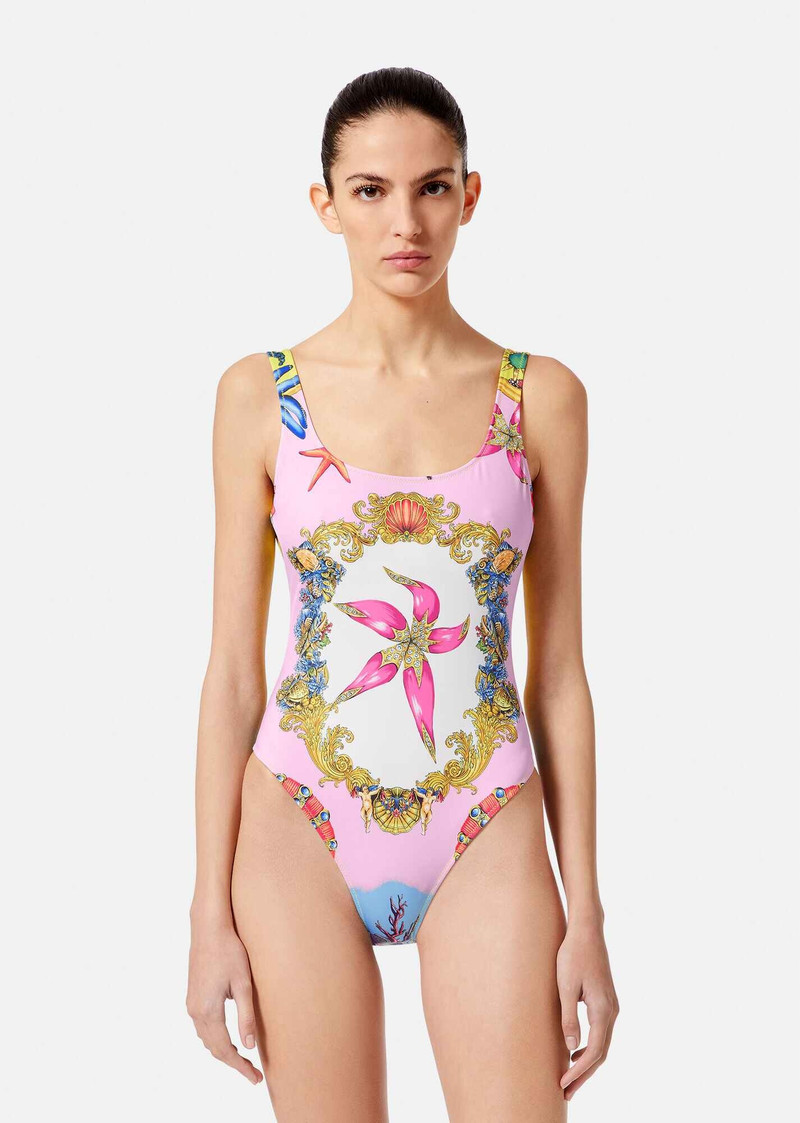 VERSACE Trésor de la Mer Print Swimsuit outlook