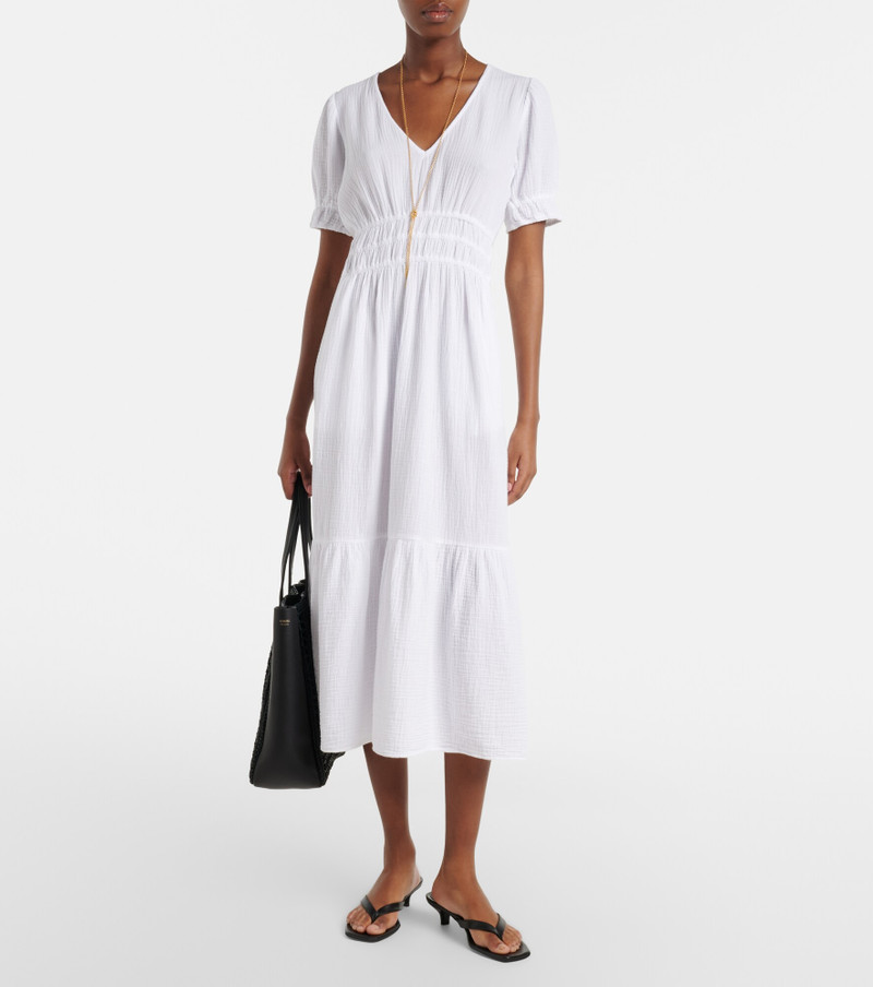 velvet Rivelle cotton gauze midi dress outlook